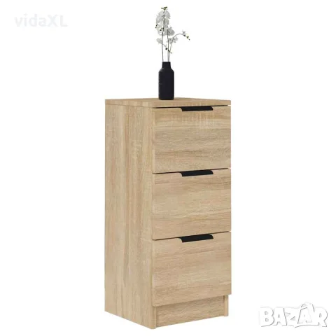 vidaXL Сайдборд, дъб сонома, 30x30x70 см, инженерно дърво, снимка 7 - Бюфети - 56148028