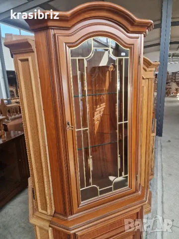 Масивна Ъглова Витрина- внос от Германия! , снимка 3 - Секции и витрини - 48977788