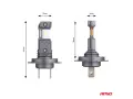 LED крушки AMiO Hybrid H7 6000K 60W 12V CANBUS, снимка 4