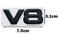 Алуминиева емблема за кола "V8", снимка 3