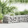 vidaXL Габионна стена с капаци, поцинкована стомана, 300x50x50 см, снимка 2