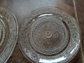 два стъклени подноса за сладки    16/3, снимка 3