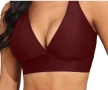 Продавам ново дамско горнище, бански XL, цвят бордо, кръстосани на гърба презрамки., снимка 1