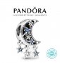 Талисман Пандора сребро проба 925 Pandora Star & Crescent Moon Charm. Колекция Amélie, снимка 1 - Гривни - 35884543