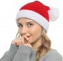 Нова коледна шапка дебела плетена унисекс за възрастни парти коледа, снимка 1 - Шапки - 35998987