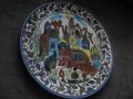 JERUSALEM Порцеланова , Ръчно Изрисувана , Емайлирана , Изпечена Чиния за Стена, снимка 2