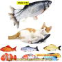 Мърдаща се рибка за котки тип играчка - КОД 3118, снимка 1