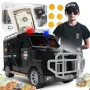 4609 Детска касичка "Полицейска кола" с пръстов отпечатък, ПИН код и мелодии, снимка 1