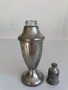 Vintage , калаено шише за парфюми с печат ( pewter weighted , калаено тегло ) , снимка 2