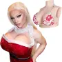 Силиконова гръдна плоча с висока яка, размери B–H, снимка 1