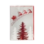 6215 Коледна картичка с червен плик за коледни пожелания, снимка 5