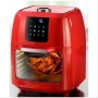 Фритюрник с горещ въздух GourmetMaxx (Червен) Air fryer 9л, снимка 2