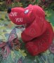 Плюшени играчки - две кученца "I love you", снимка 9