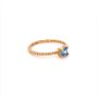 Златен дамски пръстен 1,44гр. размер:57 14кр. проба:585 модел:20015-2, снимка 3