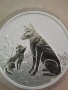 Сребро 2oz.2022г. Куче с кученце, снимка 3