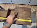Антикварна голяма дървена разгъваема кутия, снимка 6
