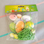 2839 Великденска украса Шарени яйца с тревичка, снимка 2