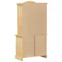 vidaXL Стъклен шкаф витрина Corona 100x48,5x179 см бор масив, снимка 6