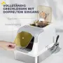 PawHut Котешка тоалетна с капак, лъжичка, снимка 1