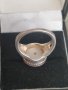 Стар сребърен пръстен 925 проба с перла , снимка 7