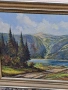картина планински пейзаж маслени бои върху платно , снимка 4