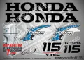 HONDA 45 hp Хонда извънбордови двигател стикери надписи лодка яхта, снимка 12