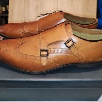 Елегантни мъжки официални обувки от естествена кожа PIER ONE №48, снимка 1 - Официални обувки - 38892052