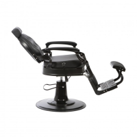 Бръснарски стол Mae - кафяв/черен, снимка 4 - Бръснарски столове - 44635128