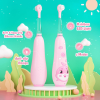 Seago Kids Детска електрическа четка за зъби, акумулаторна, с магнитно зареждане, розова, снимка 8 - Други - 44734879