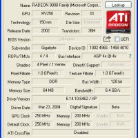 Видео карта ATi Radeon Gigabyte Maya 9000 Pro 64MB DDR 128bit AGP, снимка 9 - Видеокарти - 34631370