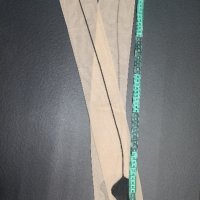 Нови еротични чорапи в телесно и черно, с черен ръб и пета, снимка 9 - Бельо - 42643241