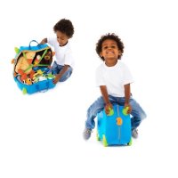 Детски куфар, 40см, зелен, снимка 5 - Куфари - 41652687