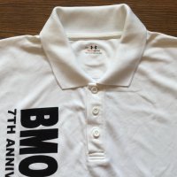 НОВА оригинална бяла поло тениска с яка UNDER ARMOUR размер L от САЩ, снимка 3 - Тениски - 41527642