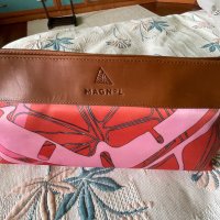 MAGNoL,маркова чанта с естествена кожа като детайли,прекрасен цвят, снимка 7 - Чанти - 41100312