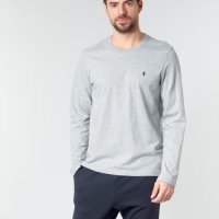 Polo Ralph Lauren L/S CREW-CREW-SLEEP TOP Grey - страхотна мъжка блуза М, снимка 1 - Блузи - 44406094