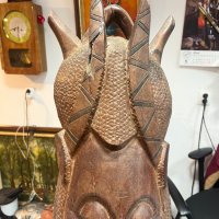 Голяма африканска маска. №4187, снимка 5 - Антикварни и старинни предмети - 41305112