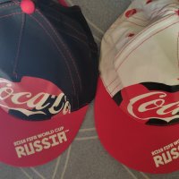 Шапки Coca Cola 2018 Fifa World Cup Russia -2бр., снимка 1 - Шапки - 40978905