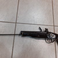 Стар автентичен военен кремъчен пистолет,пищов,оръжие, снимка 7 - Колекции - 36111133