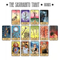 Sasuraibito Tarot - уникални 78 таро карти с кутия и хартиена книжка, снимка 11 - Карти за игра - 34658202