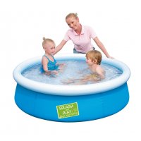 Детски ( бебешки) басейн кръгъл надуваем 1.52м x 38см BESTWAY 57241, снимка 1 - Басейни и аксесоари - 39614543
