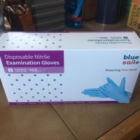 Нитрилни ръкавици BlueSail Blue Powder-Free Nitrile Disposable Gloves, снимка 1 - Медицински консумативи - 35758933