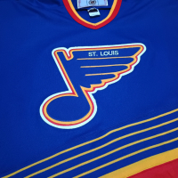 NHL ретро оригинална фланелка от 90-те на St Louis Blues, снимка 5 - Други спортове - 44559202