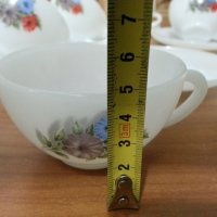 Френски аркопал чаши за кафе чай, снимка 3 - Антикварни и старинни предмети - 35927522