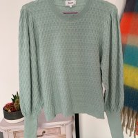 Пуловер цвят мента на Only в размер Л, снимка 3 - Блузи с дълъг ръкав и пуловери - 44407351
