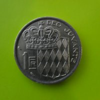 1 франк 1968 г. монета Монако, снимка 1 - Нумизматика и бонистика - 39568441