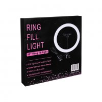 Ринг лампа с LED осветление 26 см, 20W, Топла, студена и неутрална светлина, снимка 1 - Селфи стикове, аксесоари - 38779970