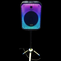 Bluetooh Karaoke Speaker NDR 102B - Красив LED високоговорител със 7 режима; 2 години гаранция, снимка 3 - Друга електроника - 44827897