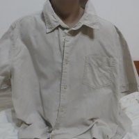 Мъжка риза с къс ръкав от лен Stone Bay Rhode Island, снимка 1 - Ризи - 41553483