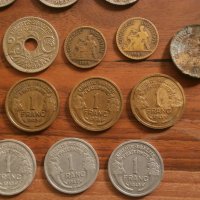 Стари френски не повтарящи се монети от 20,30 и 40-те години, снимка 9 - Нумизматика и бонистика - 42107572