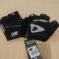 Черни фитнес ръкавици LEONE Унисекс ръкавици размер M-

, снимка 2 - Спортна екипировка - 44402291